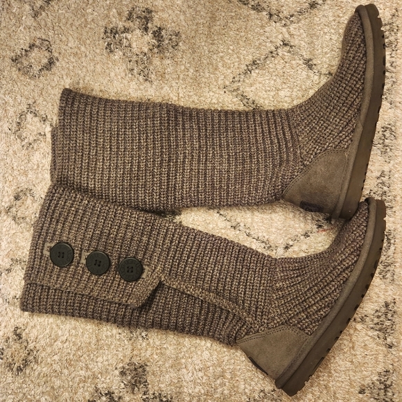 Ugg Classic Cardy Boots Gray Size 5 - Picture 2 of 6
